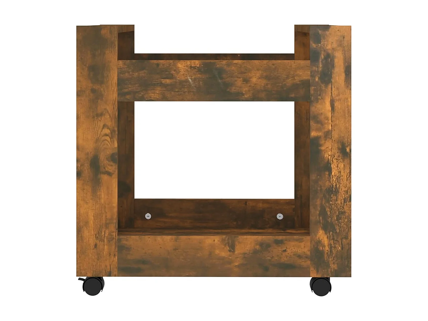 Carrito de escritorio contrachapada roble ahumado 60x45x60 cm ES601499