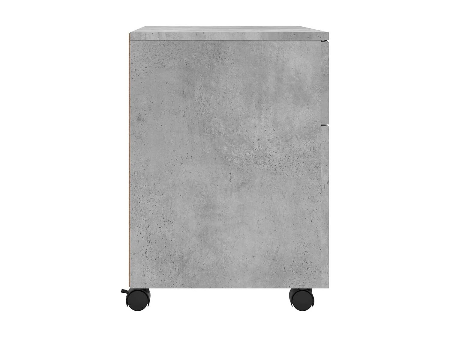Armoire de bureau - Classeur mobile avec roues Gris béton 45x38x54 cm FR542255
