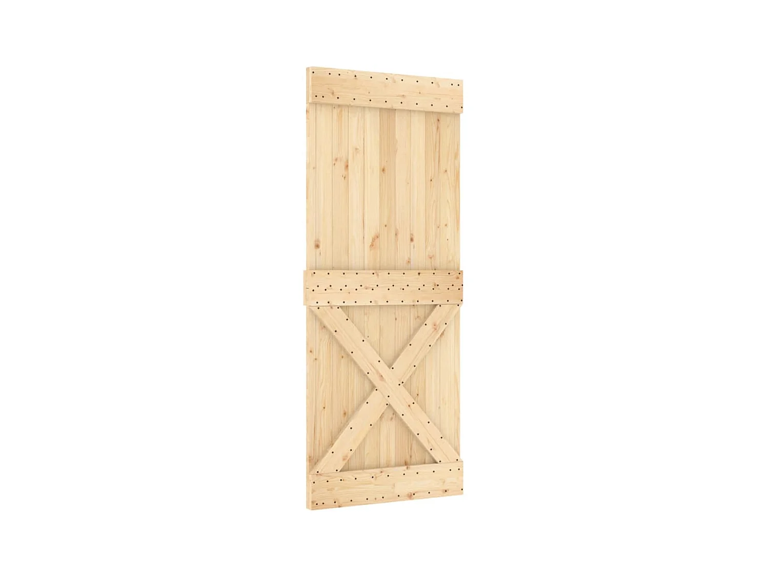 Schuifdeur met beslag 85x210 cm massief grenenhout BE187823