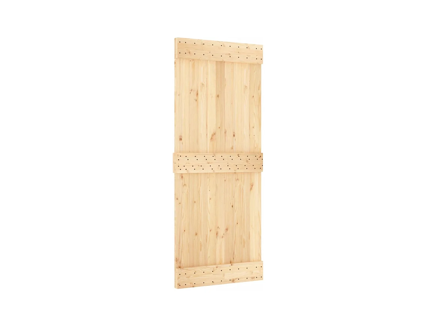 Schuifdeur met beslag 85x210 cm massief grenenhout BE590664
