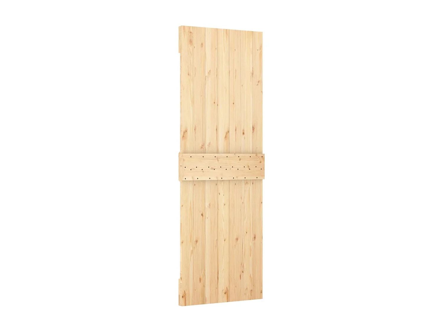 Porte coulissante et kit de quincaillerie 70x210 cm pin massif FR601421