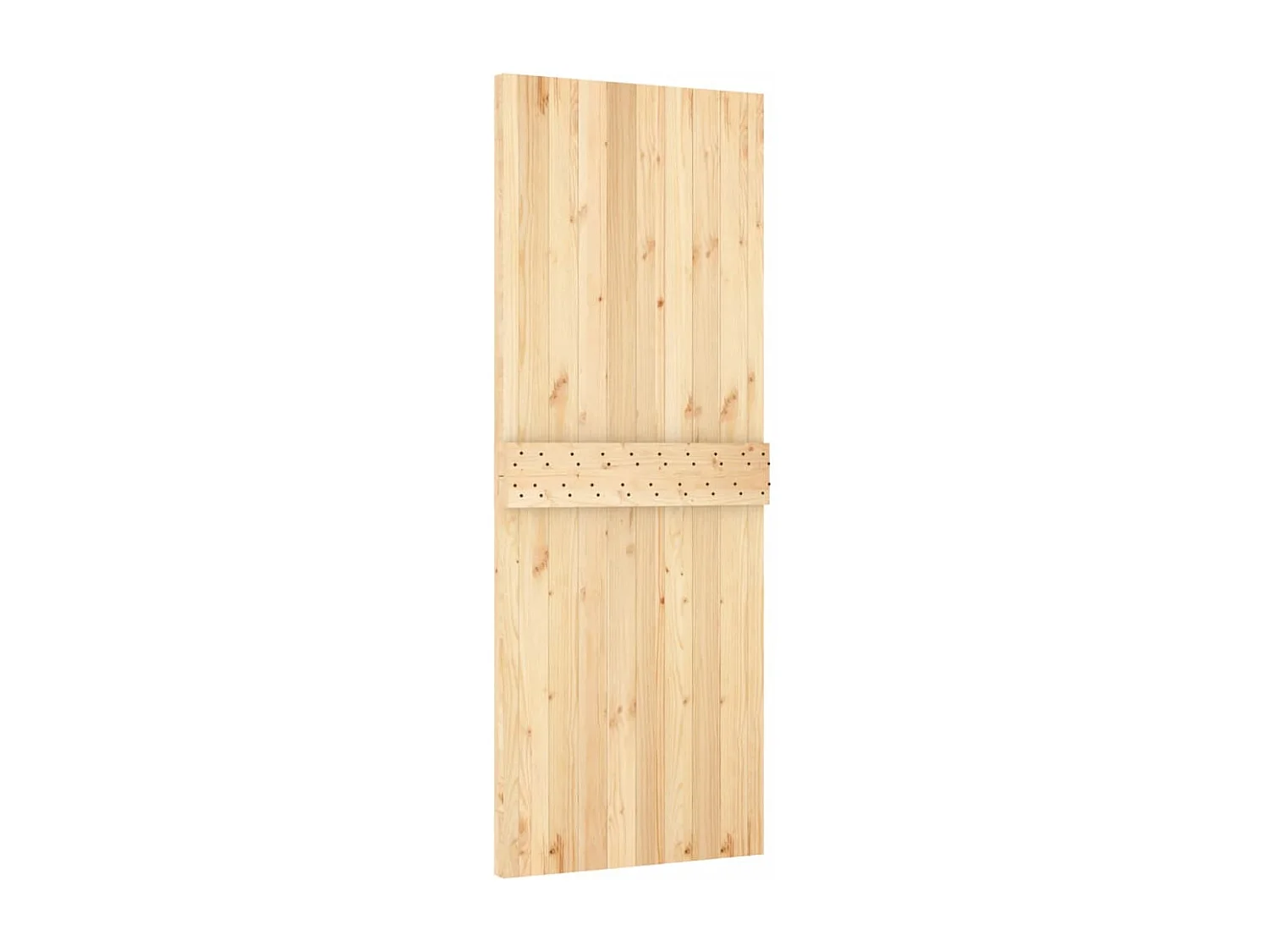 Porte coulissante et kit de quincaillerie 85x210 cm pin massif FR290529