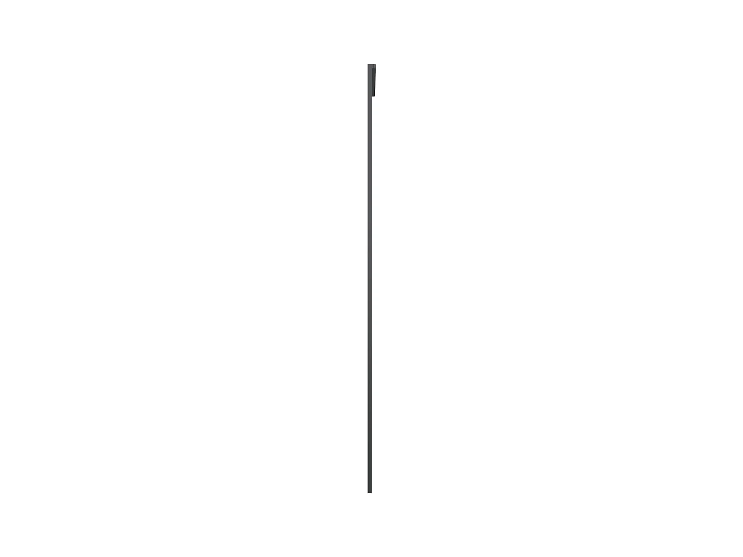 Porte coulissante Aluminium et verre ESG 76x205 cm Noir FR605672