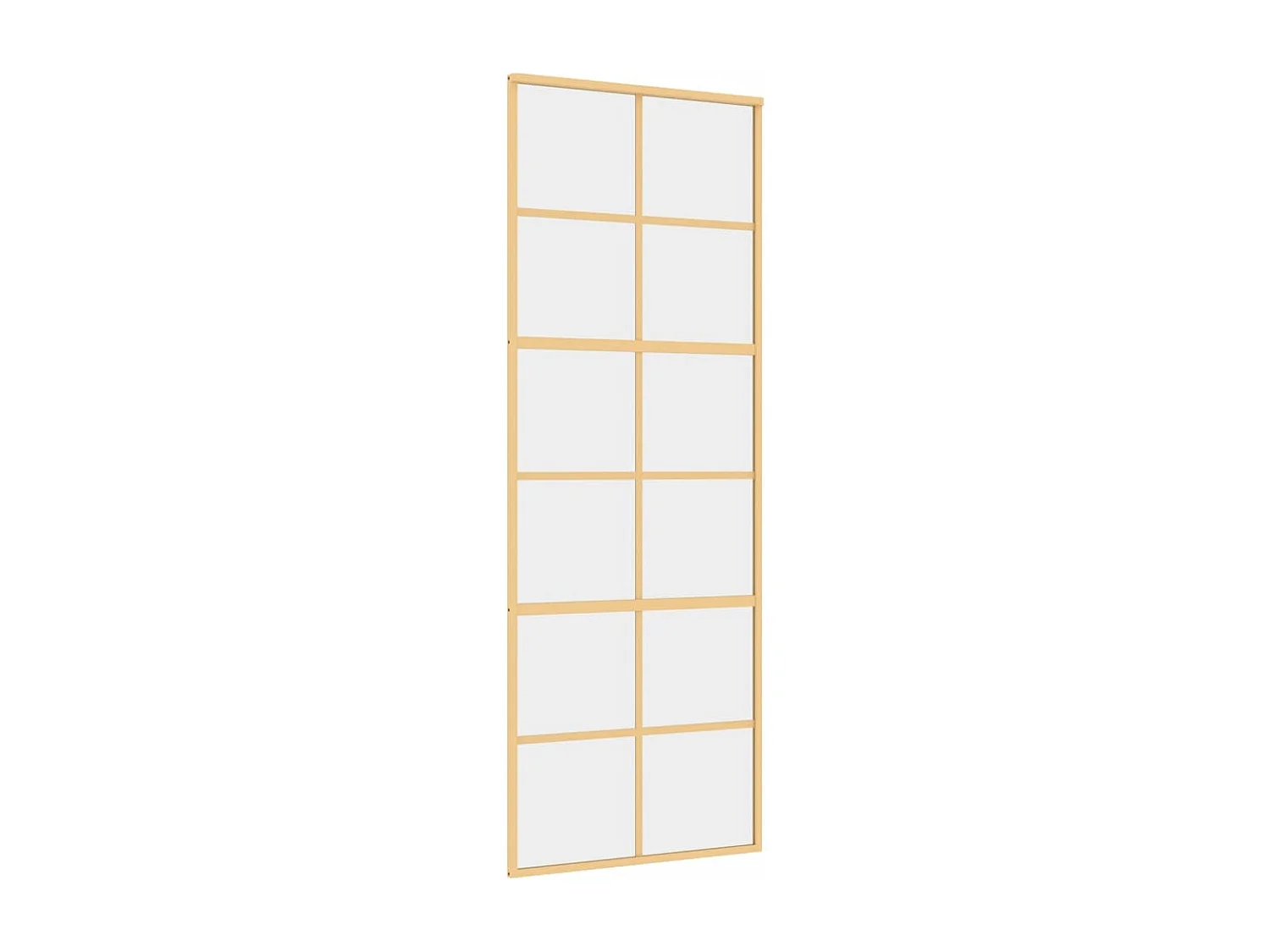 Porta deslizante 76x205 cm vidro ESG/alumínio dourado PT127025