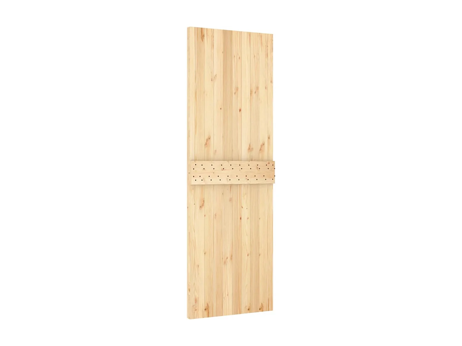 Porte coulissante et kit de quincaillerie 70x210 cm pin massif FR984594