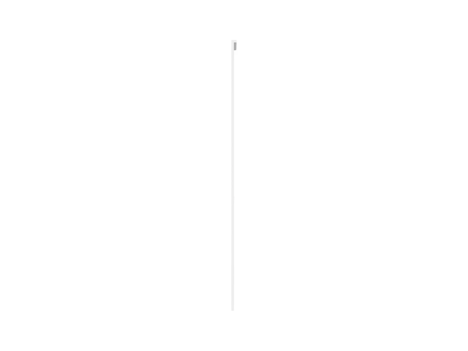 Porte coulissante blanc 102,5x205 cm verre trempé aluminium FR556243