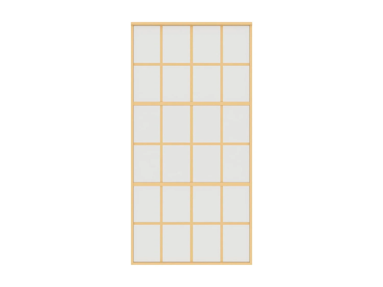 Porte coulissante doré 102,5x205 cm verre ESG dépoli aluminium FR968840