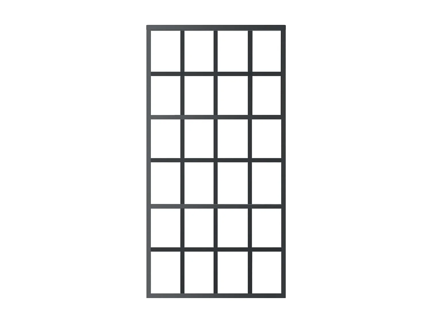 Porte coulissante Verre ESG et aluminium 102x205 cm Noir FR744377