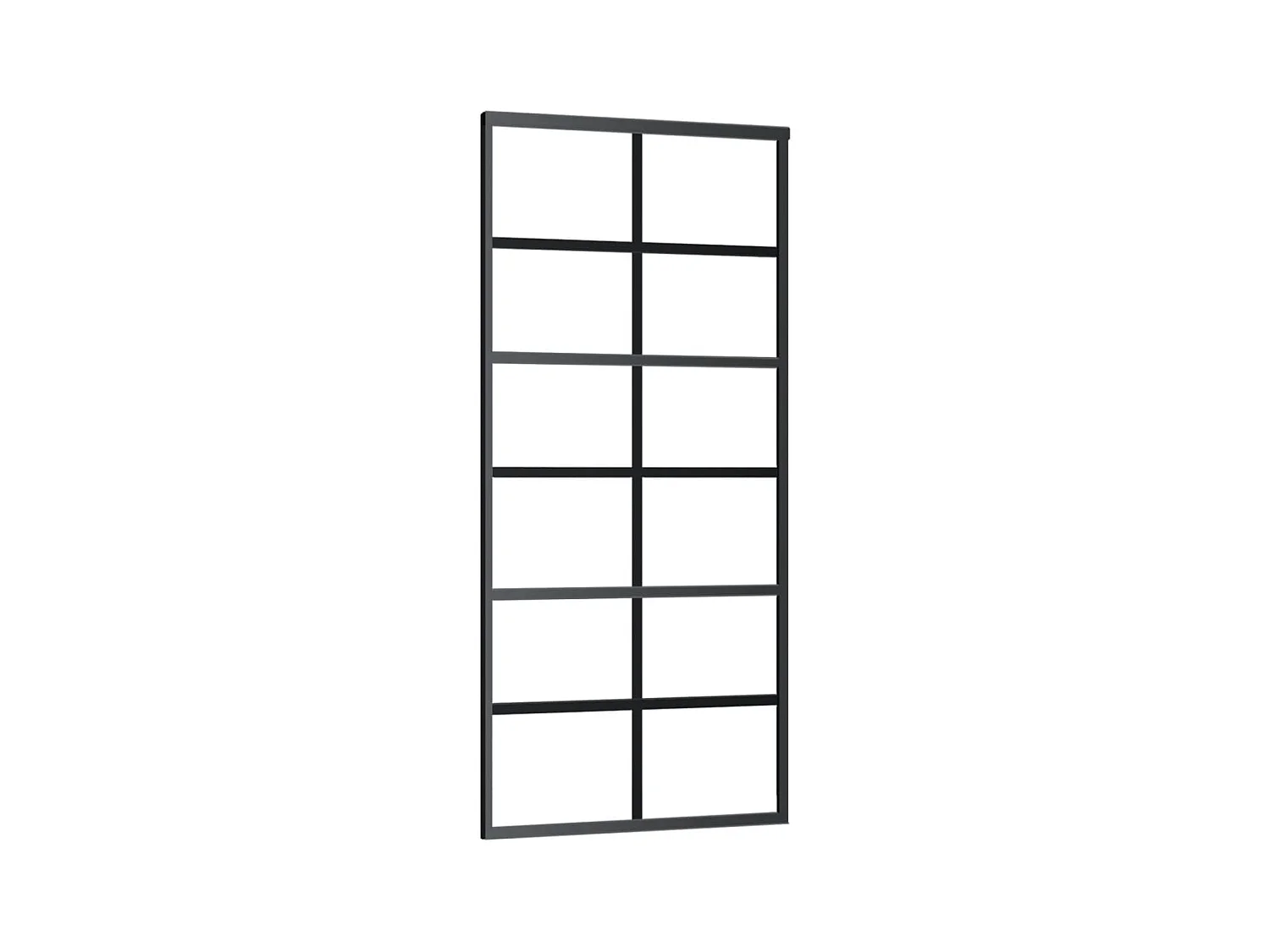 Porte coulissante et quincaillerie Verre et Aluminium 90x205 cm FR205674