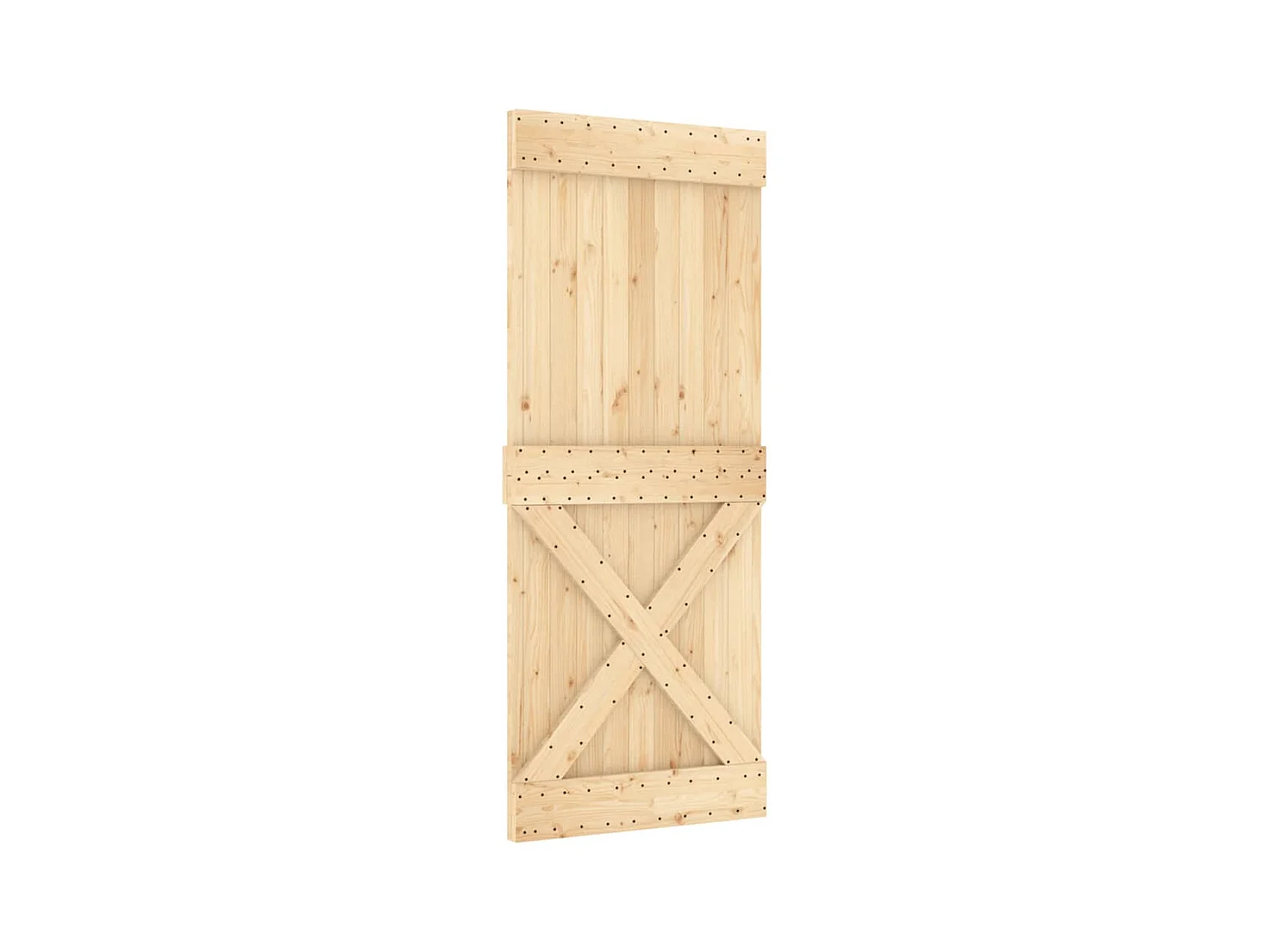 Schuifdeur met beslag 85x210 cm massief grenenhout BE886161