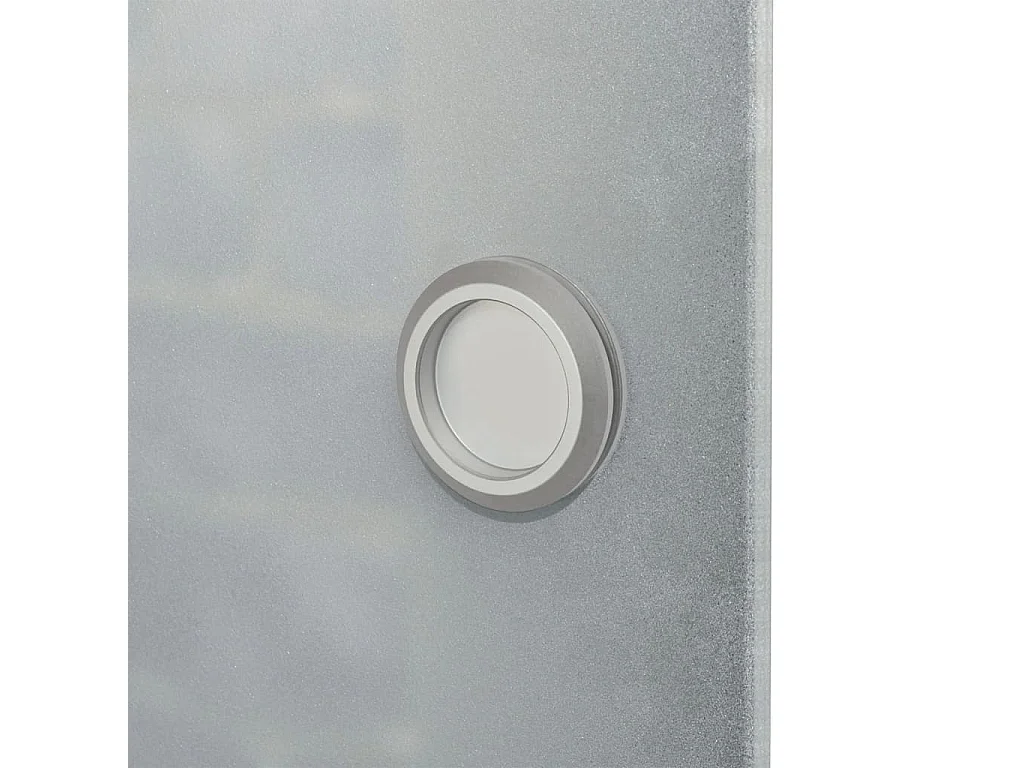 Porte coulissante Verre et aluminium 178 cm Argenté FR408010