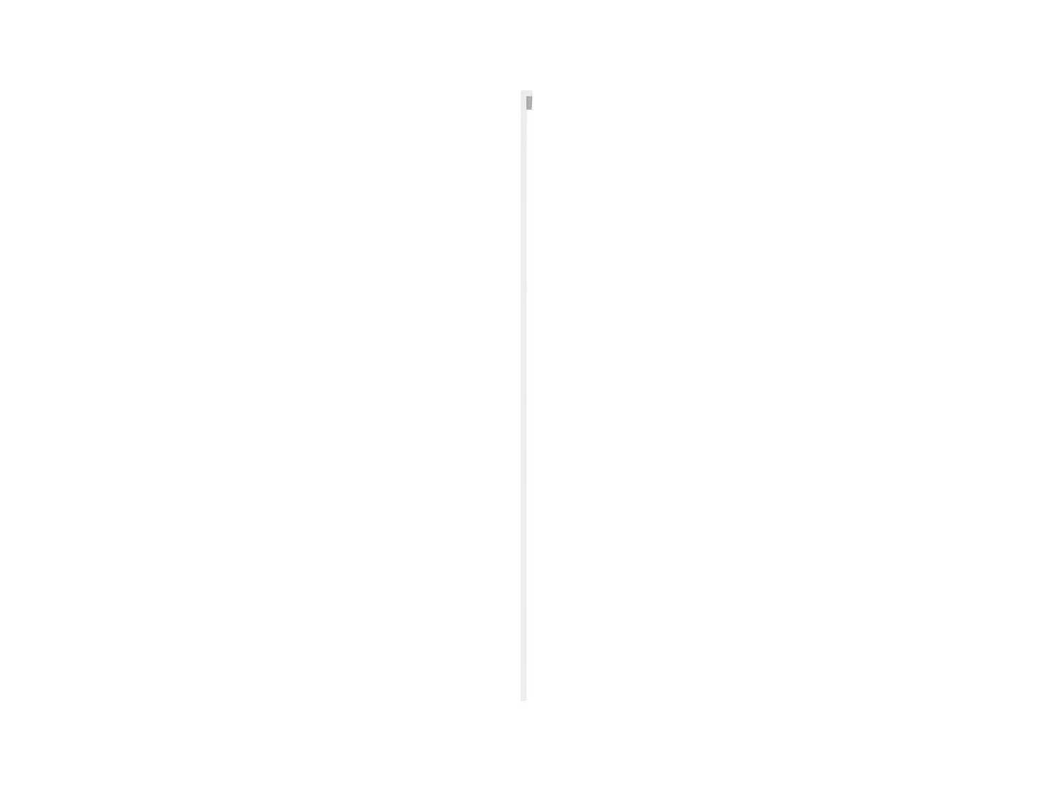 Porte coulissante blanc 76x205 cm verre trempé aluminium FR572322