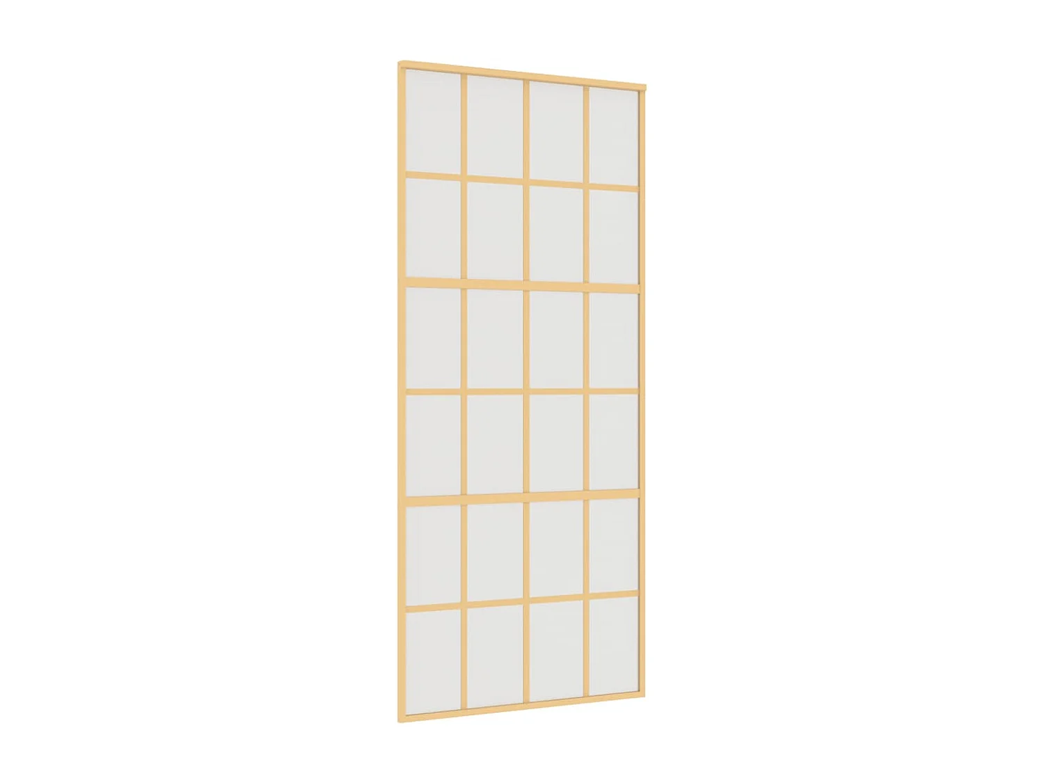 Schuifdeur 90x205 cm mat ESG-glas en aluminium goudkleurig BE642475