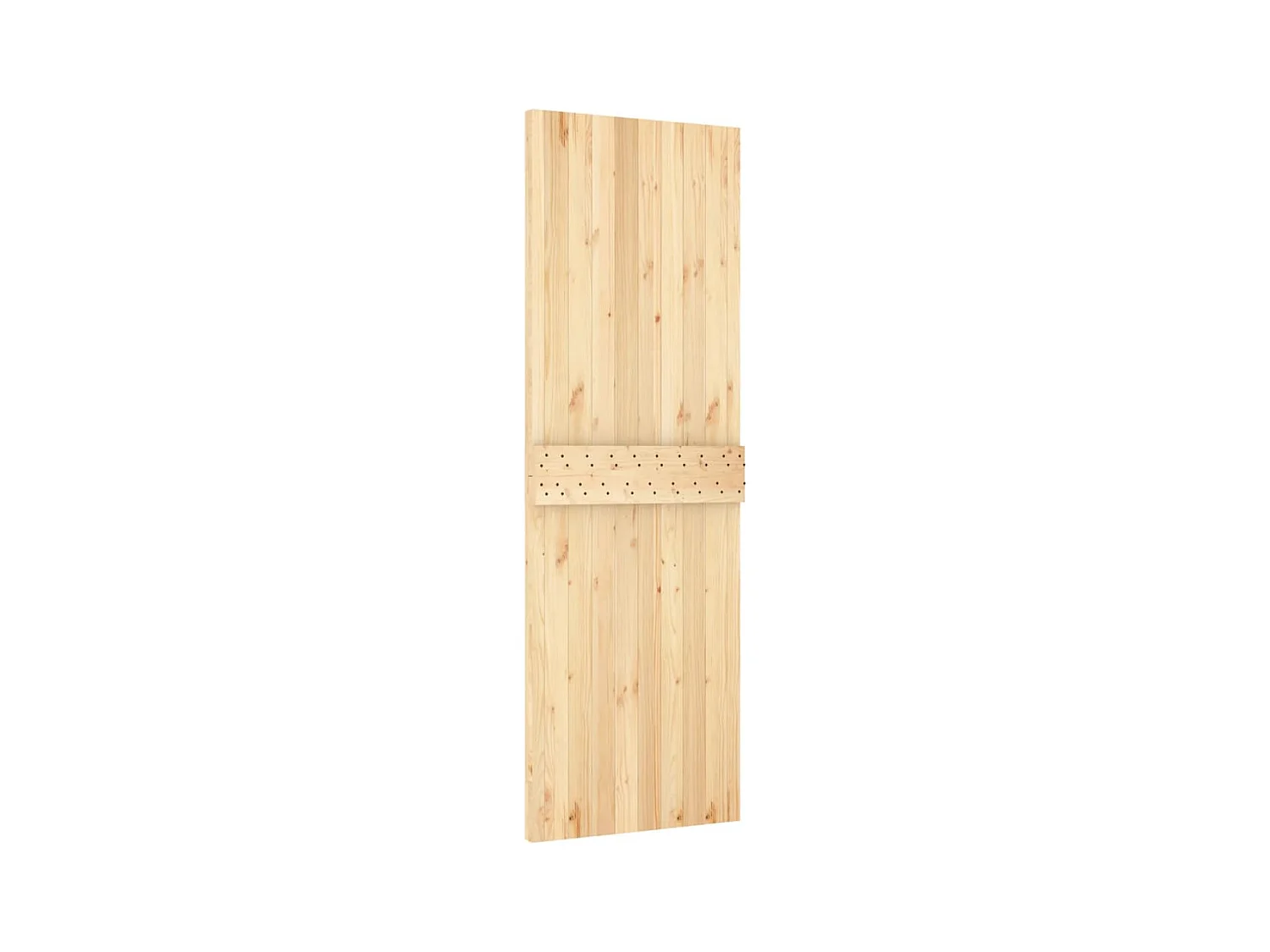 Porte coulissante et kit de quincaillerie 70x210 cm pin massif FR756958