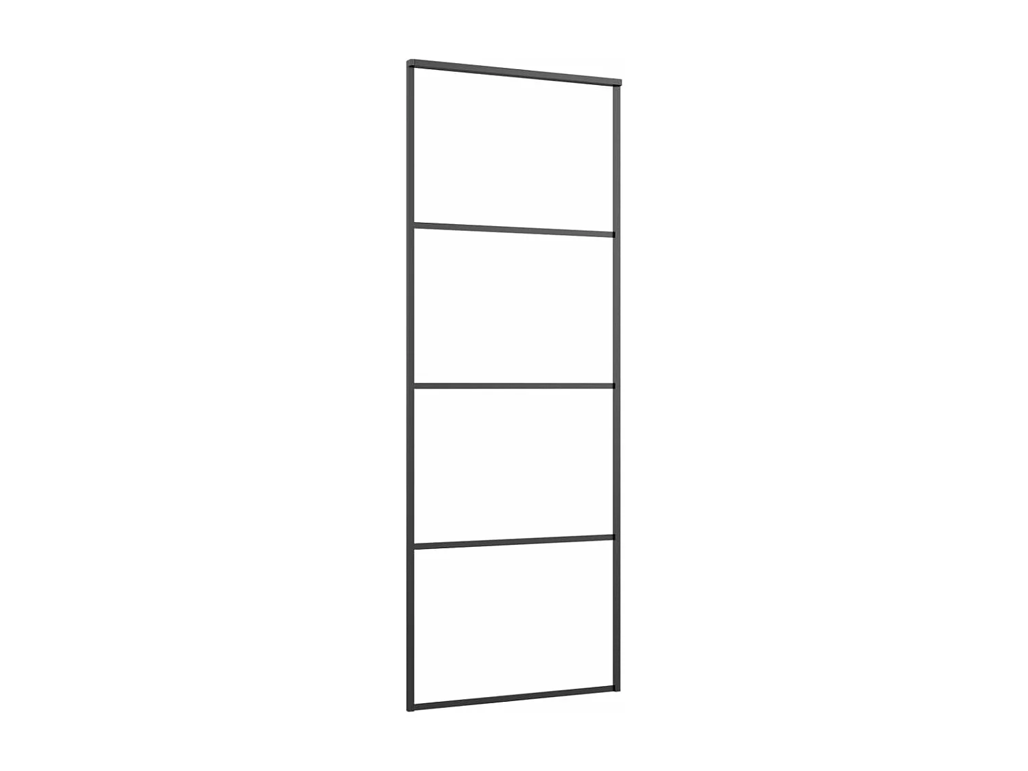 Porte coulissante avec kit de quincaillerie 76x205 cm Verre ESG FR147958