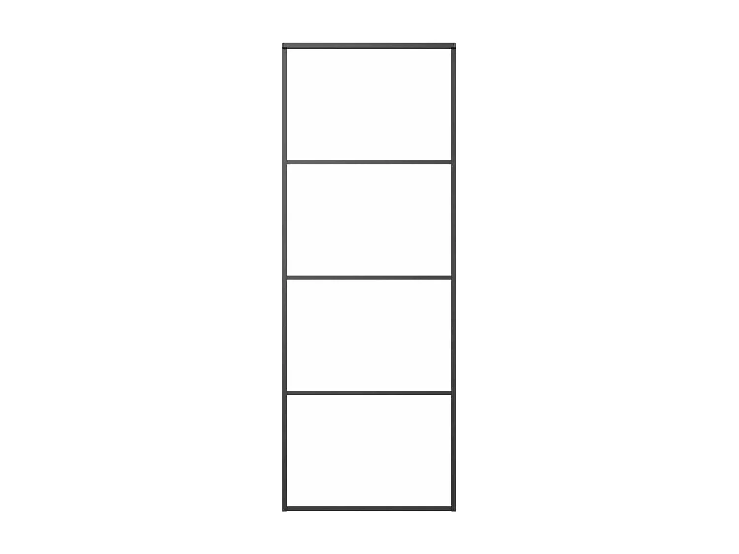 Porte coulissante avec kit de quincaillerie 76x205 cm Verre ESG FR147958