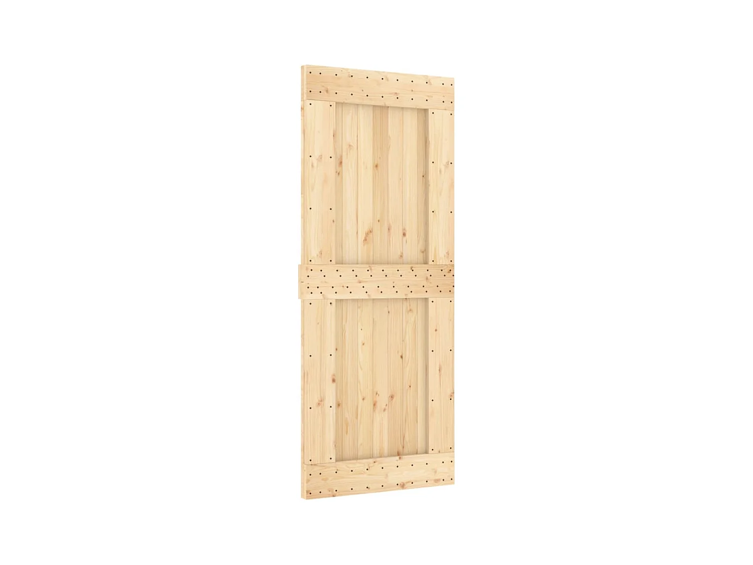 Schuifdeur met beslag 85x210 cm massief grenenhout BE102463