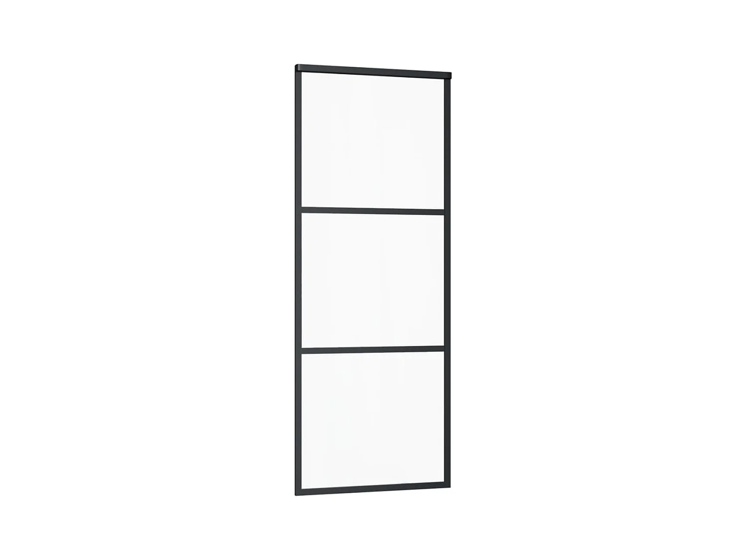 Porte coulissante et quincaillerie ESG Verre/Aluminium 76x205cm FR500413