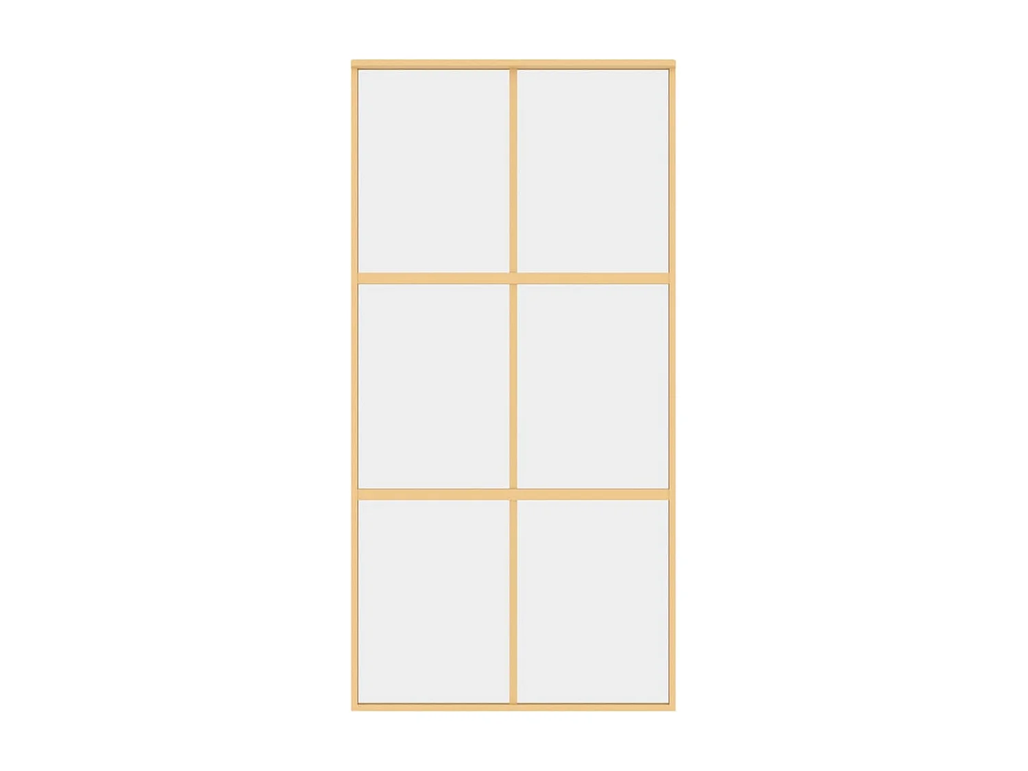 Porte coulissante doré 102,5x205cm verre ESG clair et aluminium FR268312