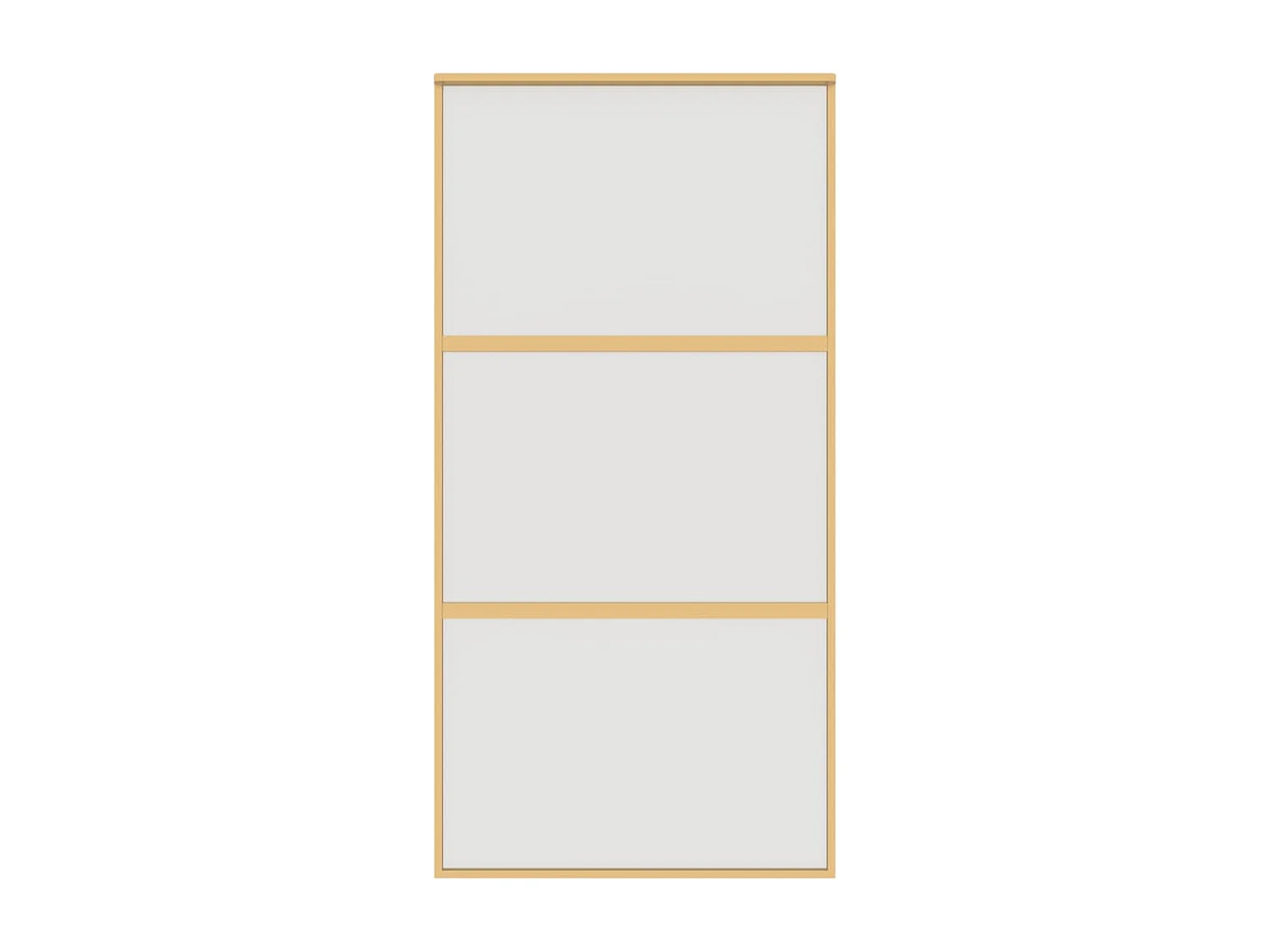 Porte coulissante doré 102,5x205 cm verre ESG dépoli aluminium FR338272