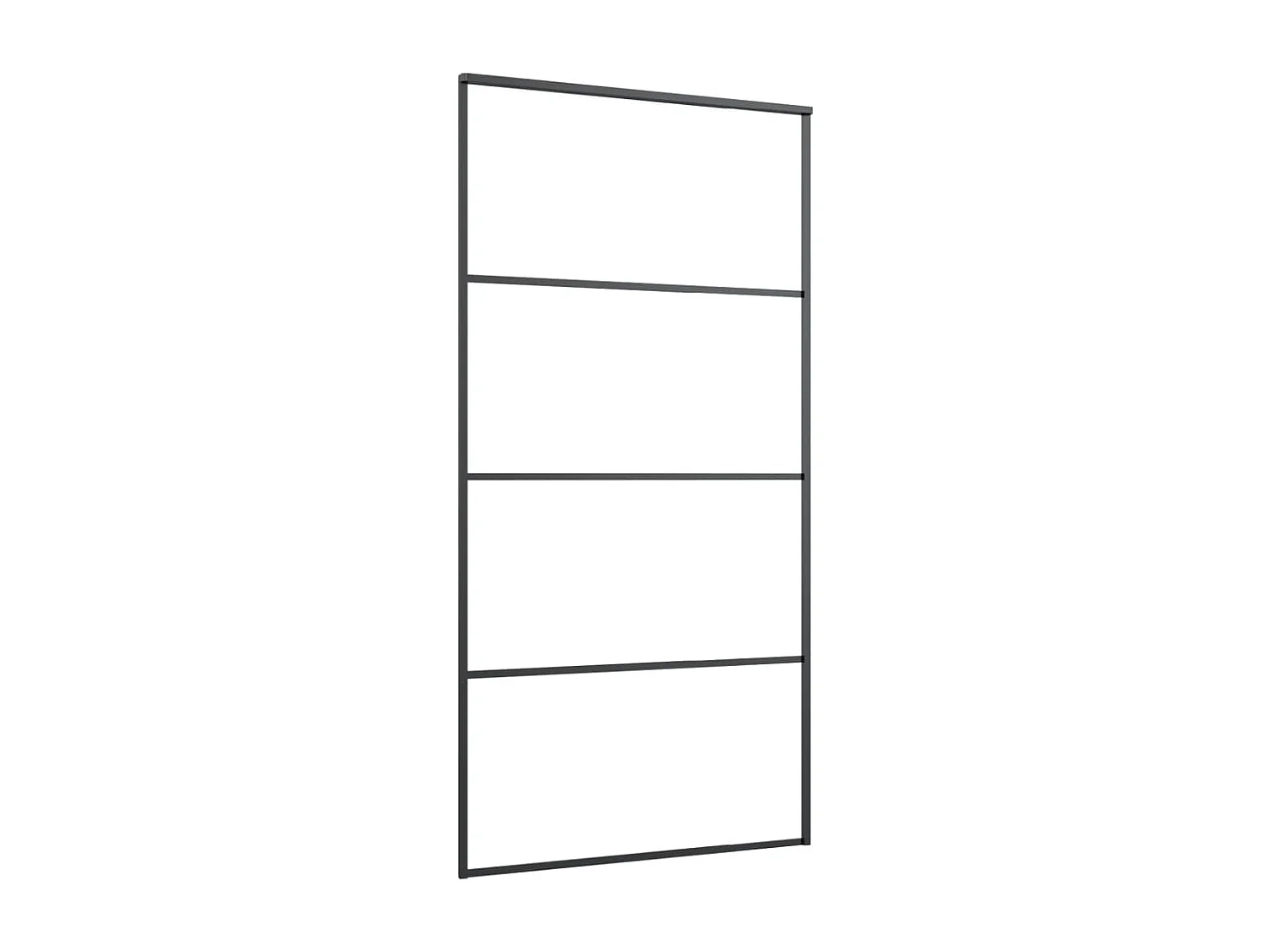 Porte coulissante et kit de quincaillerie 102,5x205cm Verre ESG FR966857