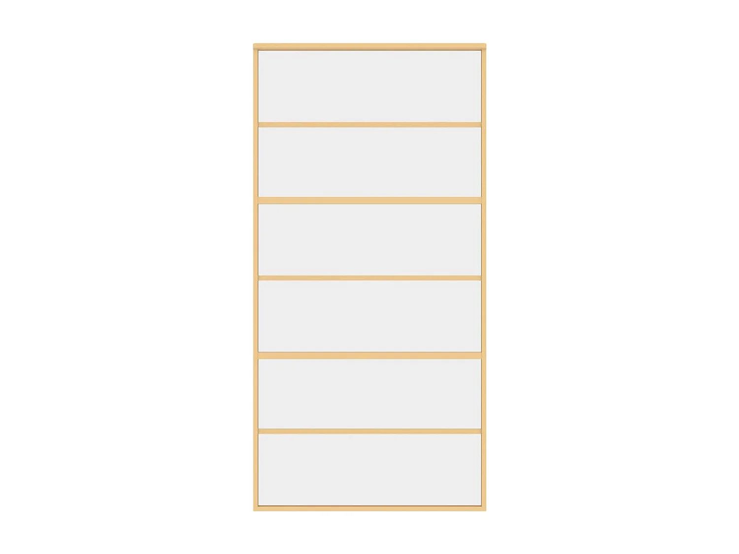 Porta deslizante 102,5x205 cm vidro ESG/alumínio dourado PT796005