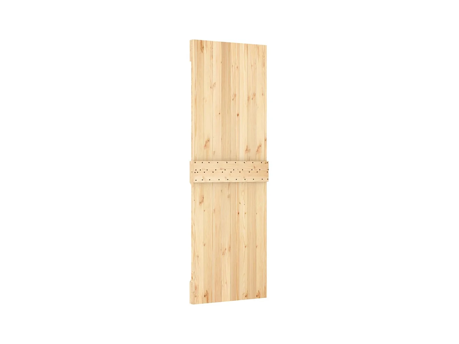 Porte coulissante et kit de quincaillerie 70x210 cm pin massif FR897568
