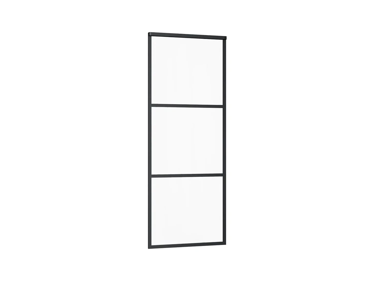 Porte coulissante et quincaillerie Verre ESG/Aluminium 76x205cm FR828879