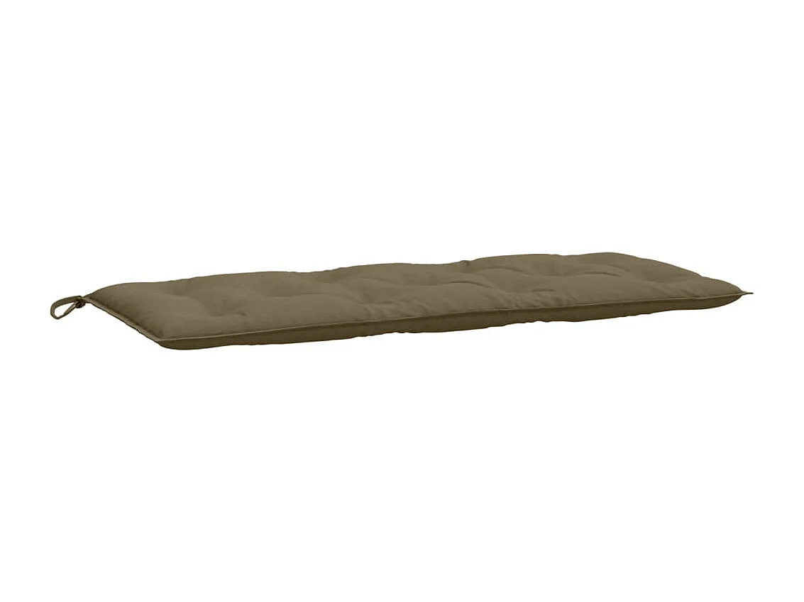 Coussin de banc de jardin taupe mélangé 120x50x7 cm tissu FR370851