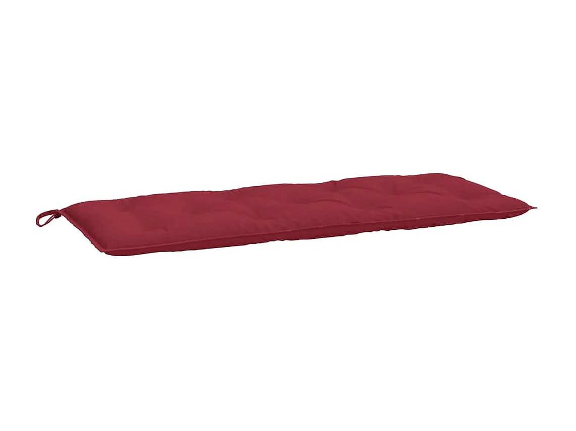 Coussin de banc de jardin rouge bordeaux 120x50x7 cm FR513325