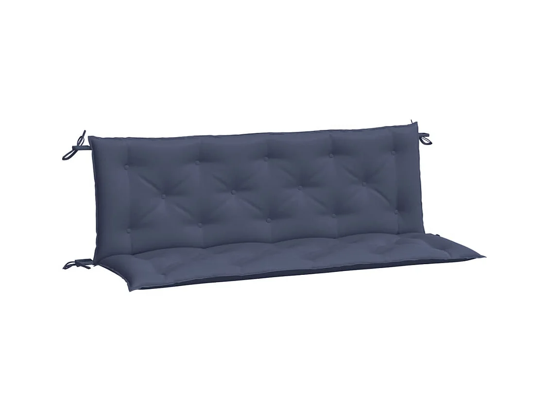 Tuinbankkussens 2 st 150x50x7 cm oxford stof marineblauw BE421038