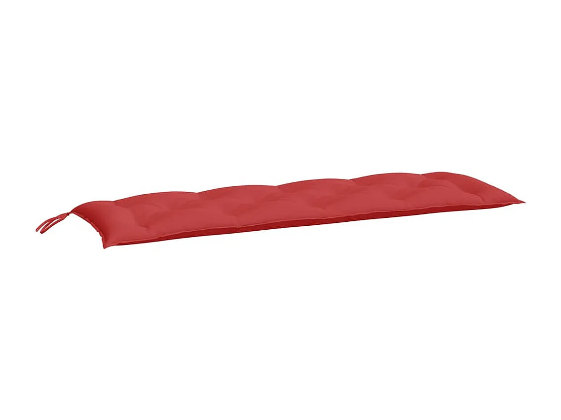Coussin de banc de jardin rouge 150x50x7 cm tissu oxford FR437193