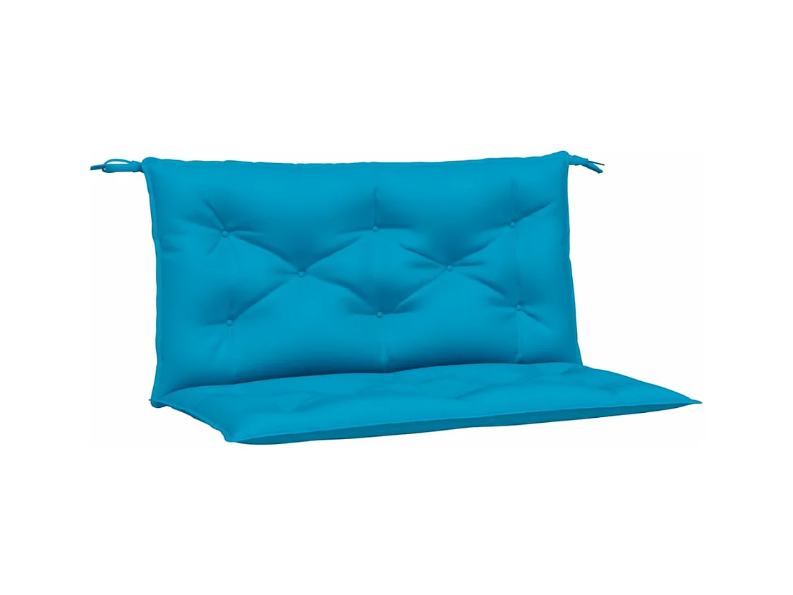 Cojines de banco de jardín 2 uds azul claro 100x50x7 cm ES772738