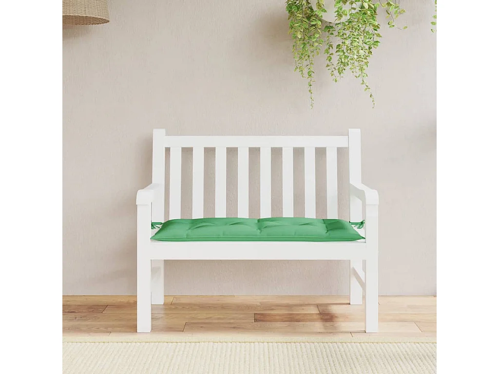 Almofadão p/ banco de jardim 110x50x7cm tecido oxford verde PT609447