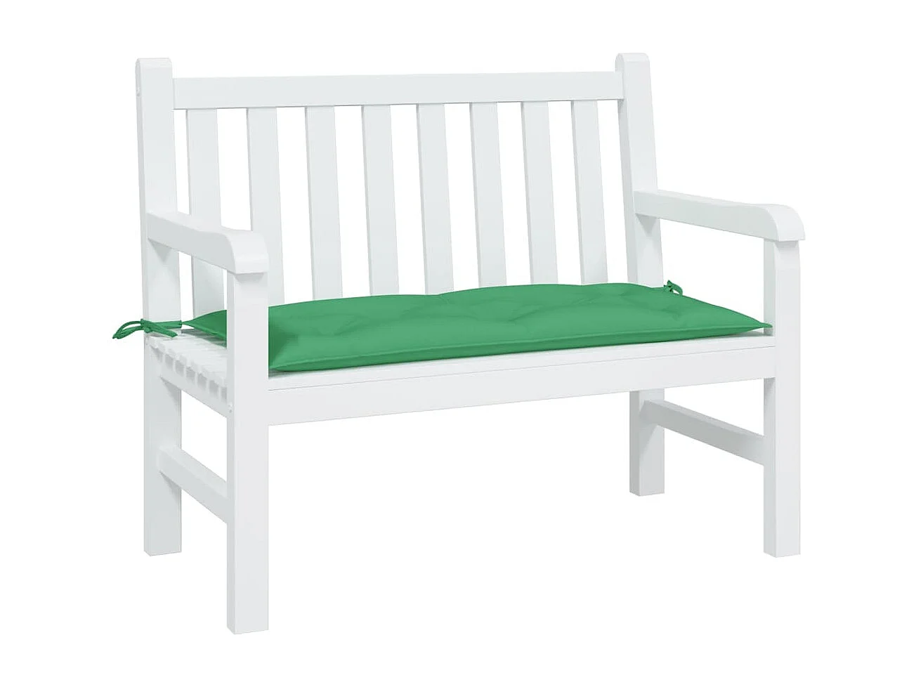 Coussin de banc de jardin vert 110x50x7 cm tissu oxford FR222666