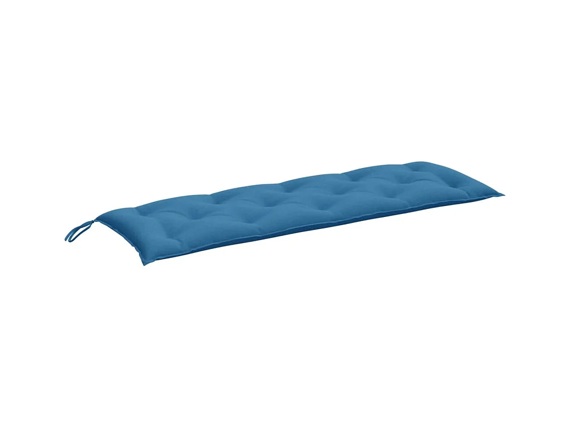 Coussin de banc de jardin bleu mélangé 150x50x7 cm tissu FR224235