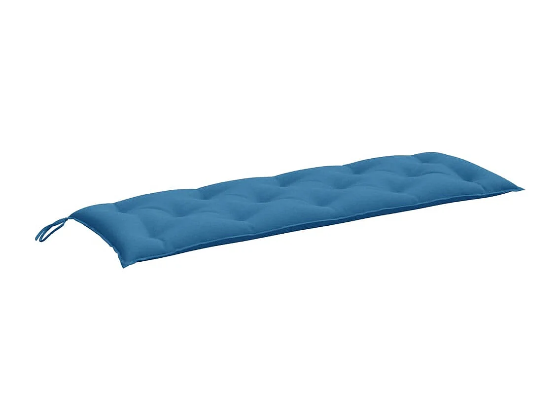 Coussin de banc de jardin bleu mélangé 150x50x7 cm tissu FR224235
