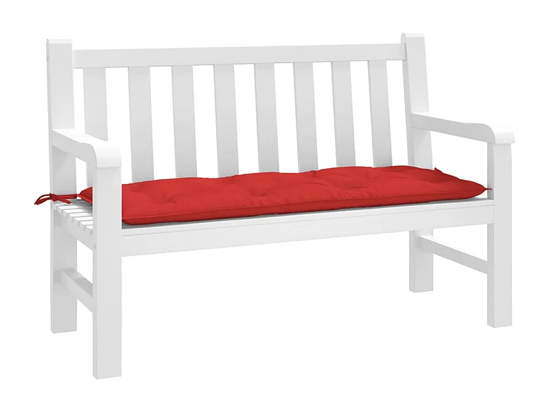 Almofadão p/ banco de jardim 120x50x7 cm tecido oxford vermelho PT179277