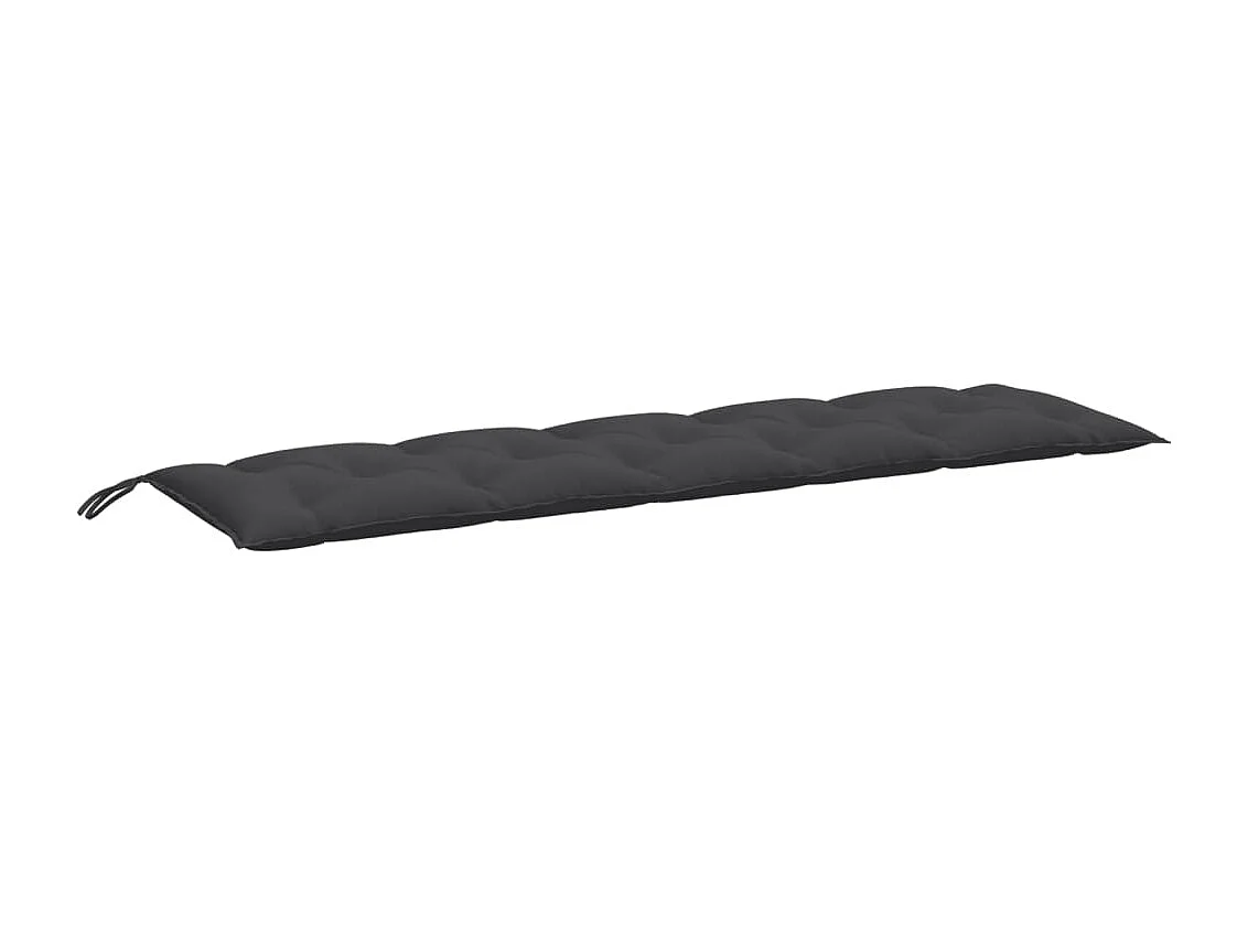 Coussin de banc de jardin anthracite mélangé 180x50x7 cm tissu FR977032