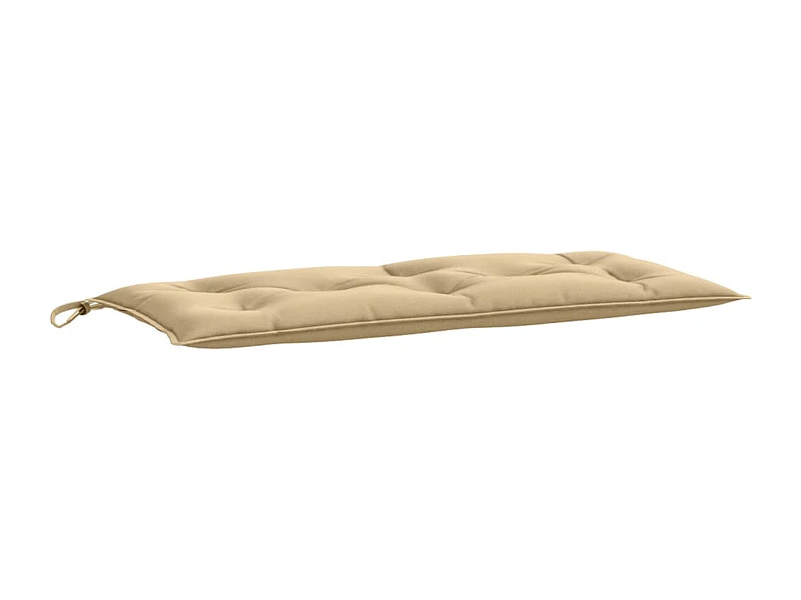 Coussin de banc de jardin beige mélangé 100x50x7 cm tissu FR610832