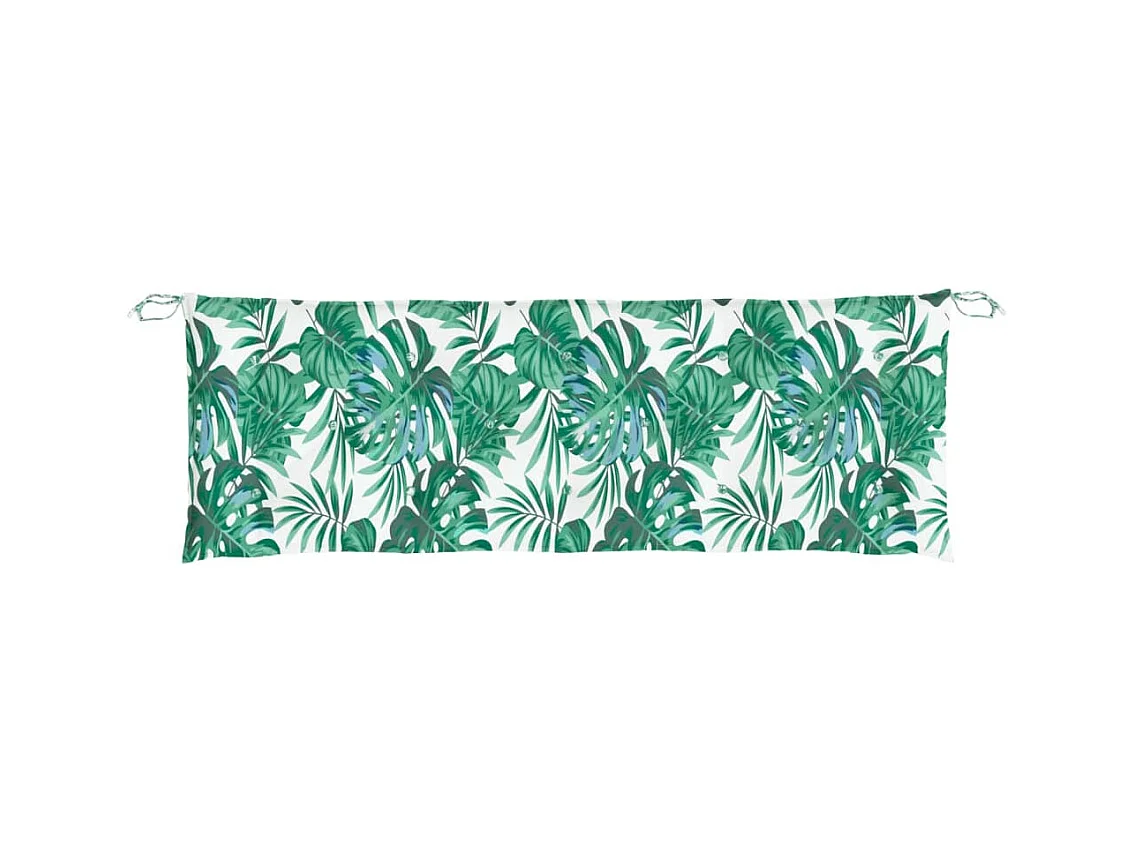Cojín banco de jardín tela Oxford estampado hojas 150x50x7 cm ES247075