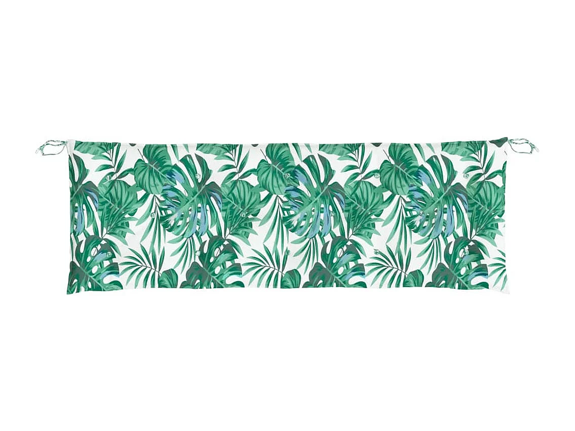 Almofadão banco jardim 150x50x7 cm tecido oxford padrão folhas PT610395