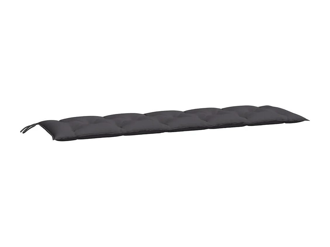 Coussins de banc de jardin lot de 2 anthracite tissu Oxford FR256182