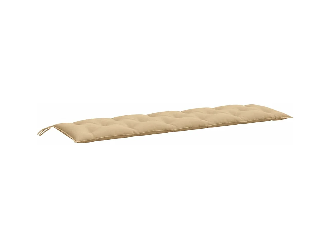 Coussin de banc de jardin beige mélangé 180x50x7 cm tissu FR867975
