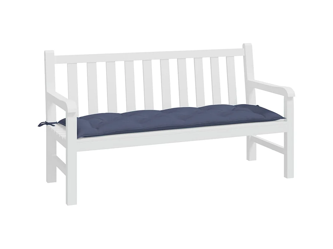 Coussin de banc de jardin bleu marine 150x50x7 cm tissu oxford FR319393