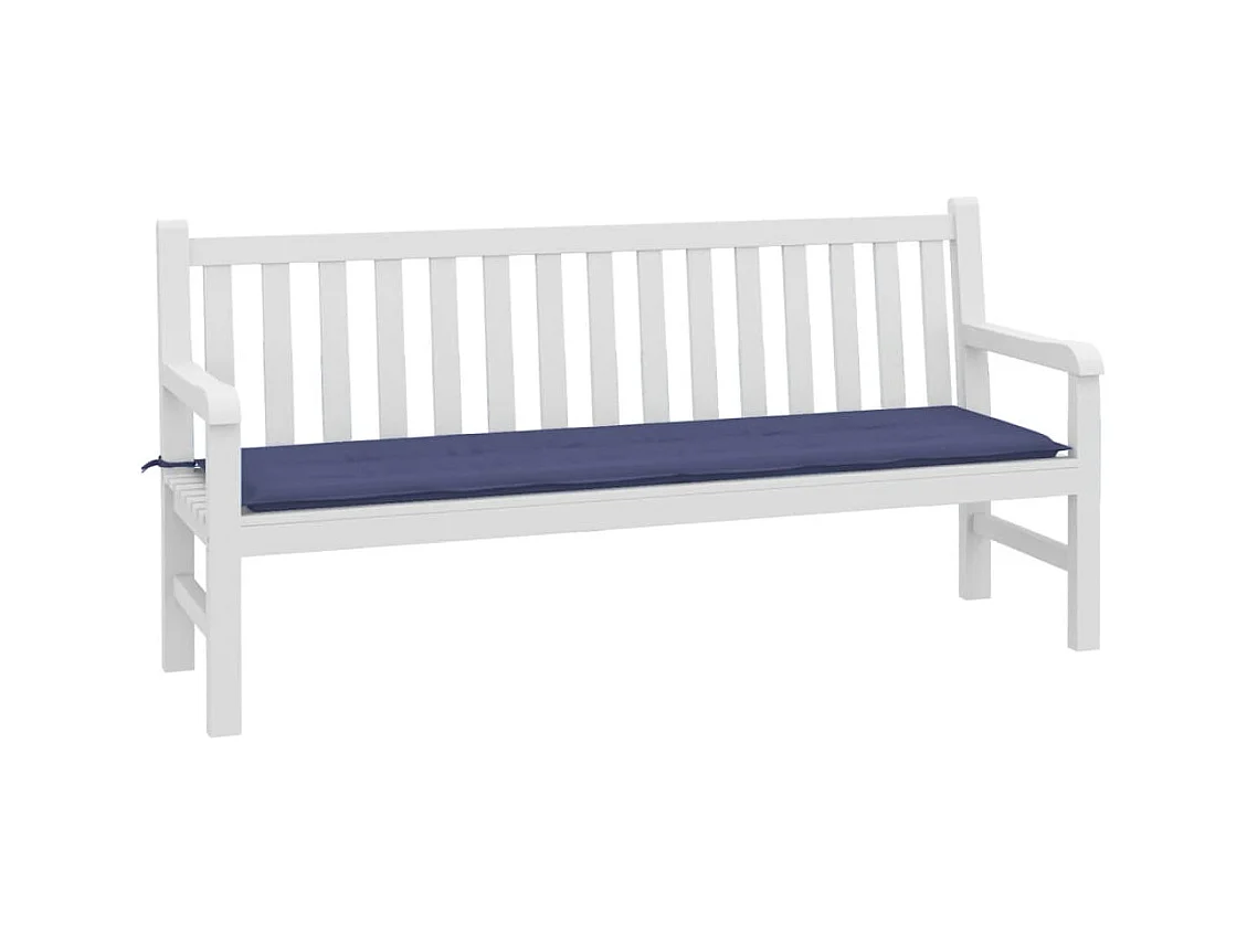 Tuinbankkussen 180x50x3 cm oxford stof marineblauw BE843046