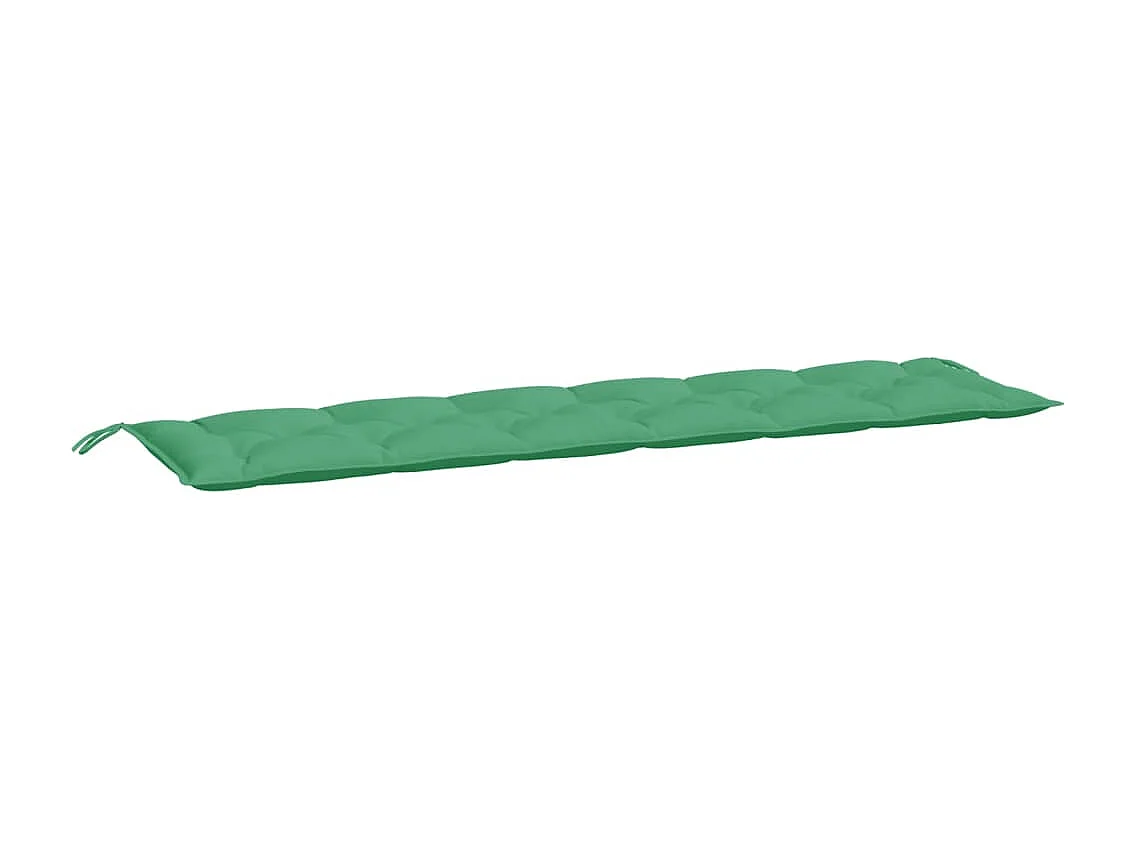 Coussin de banc de jardin vert 200x50x7 cm tissu oxford FR670879
