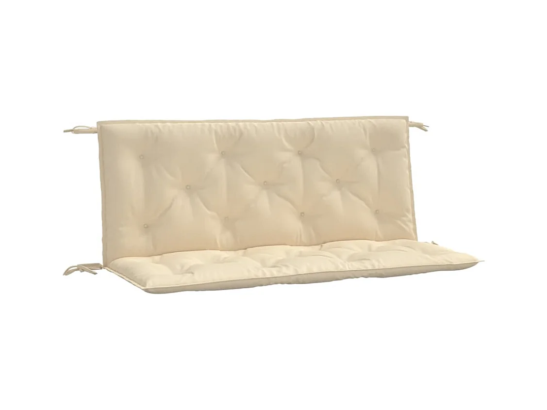 Tuinbankkussens 2 st 120x50x7 cm oxford stof beige BE167179
