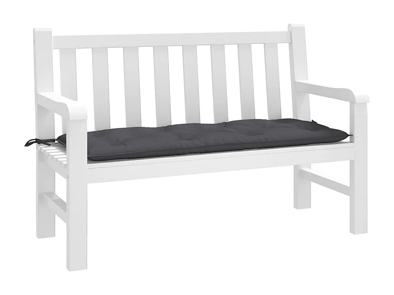 Coussin de banc de jardin anthracite 120x50x7 cm tissu oxford FR919535