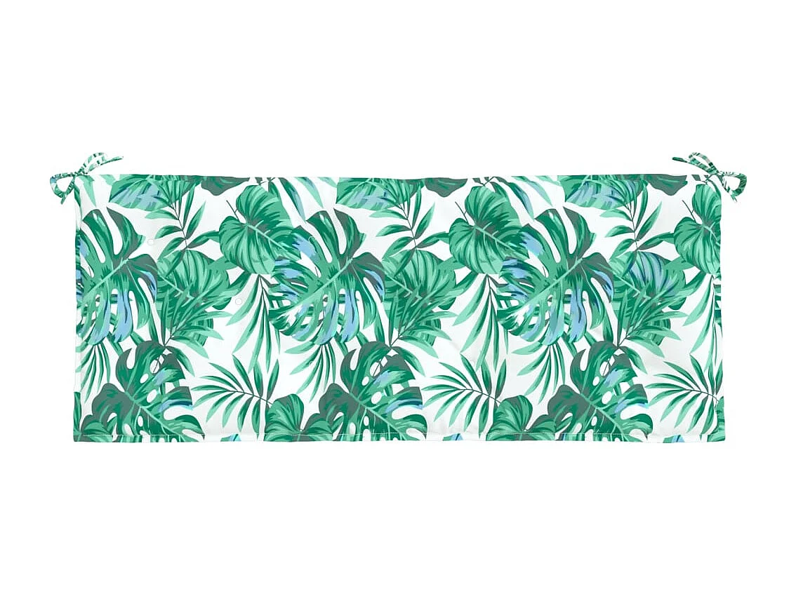 Almofadão banco jardim 120x50x7 cm tecido oxford padrão folhas PT299203